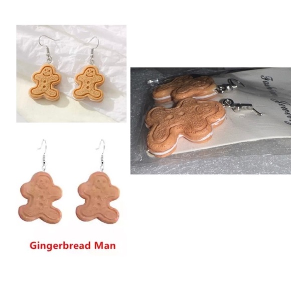 $1 CHRISTMAS COOKIE EARRINGS. NEW. $1 WITH ANY $10 ORDER OR MORE - Picture 4 of 16